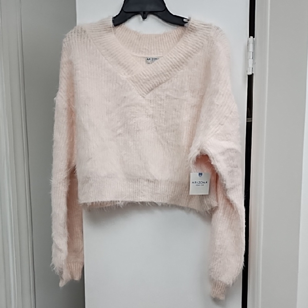 Arizona Jean Co Women's XL Pink V-Neck Sweater